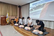 영광소방서, 해룡고 학생 대상 ‘더 정확한 심폐소생술’교육