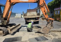 낙월면, 집중호우 대비 우수관로 정비 실시