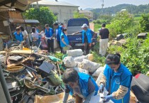 영광읍 복지기동대, 폭염 속 저장강박 의심가구 주거환경 개선 나서