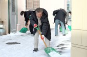 영광군, 군민 안전을 위한 시가지 제설 작업 실시