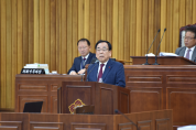 김준성 군수 2020년 예산안 제출에 따른 시정연설