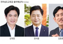 전라남도 교육감 선거 본격 점화 … 3파전 양상