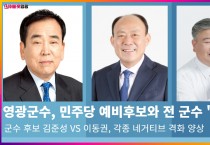 영광군수, 민주당 예비후보와 전 군수 '삼파전'