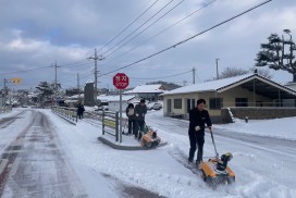 군서면, 지속되는 대설에 안전을 위한 제설작업 총력