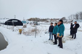영광군, 대설·한파 재해 대응 양식장 현장 긴급 점검