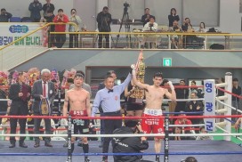 영광군 출신 복싱챔피언 이우민, 1차 방어전 승리!