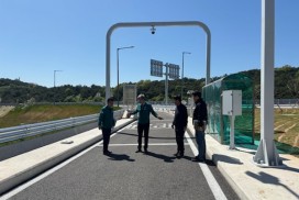 영광군 부군수, 영광 졸음쉼터형 하이패스IC 진입도로 현장 점검