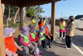 백수읍, 노인일자리 찾아가는 안전교육 실시