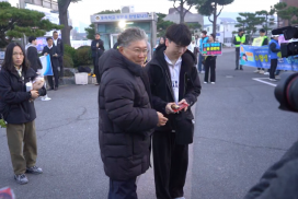 장세일 군수, 수능날 영광 수험생 응원 위해 현장 찾아